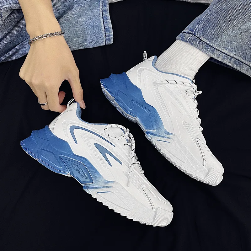 

Men Sneakers Lace Up Sport Shoes Classical Mesh Breathable Casual Fashion Old Dad Shoes Low Top Platform Sneakers Men Footwear