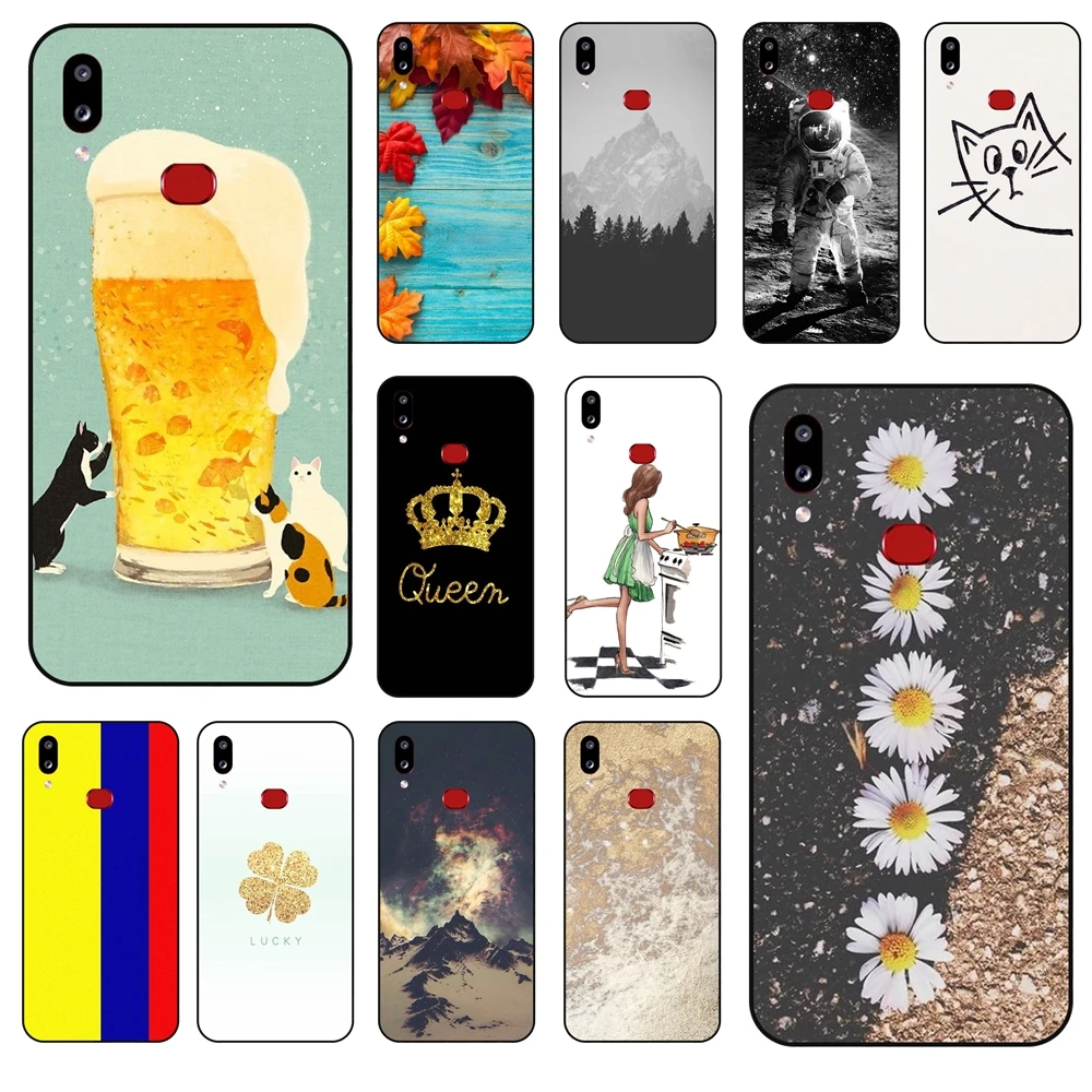 Тигр для Galaxy A10s ТПУ чехлы телефонов черная Премиум бампер дешево Черный Футляр