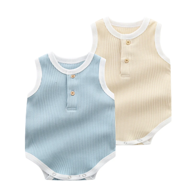 

2022 new summer newborn light-colored pit strip vest triangle romper pure cotton baby baby wrap