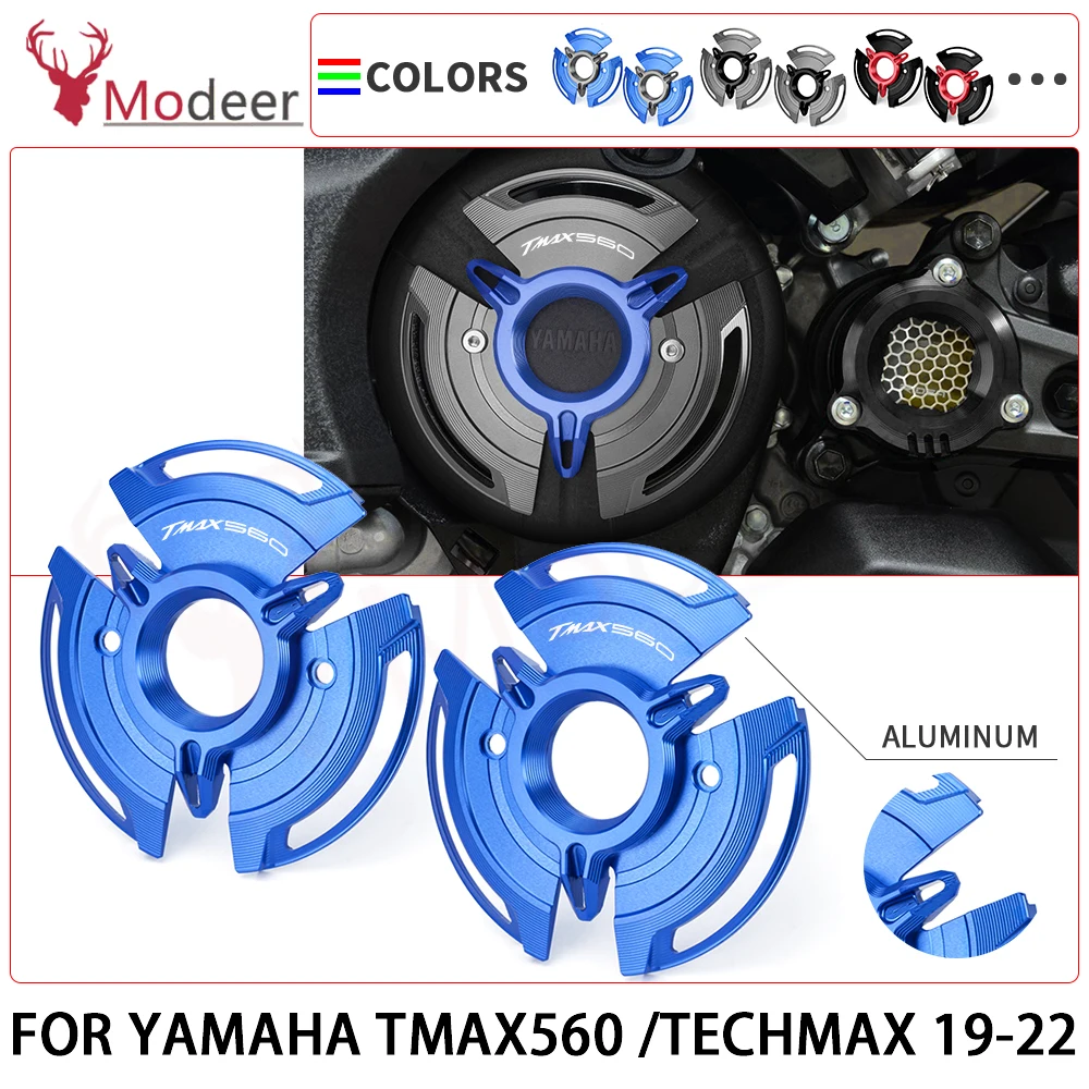 Pair Motorcycle CNC Engine Stator For Yamaha T-MAX560 TMAX T-MAX 560 TECHMAX Engine Protective Cover Guard Falling Protectors