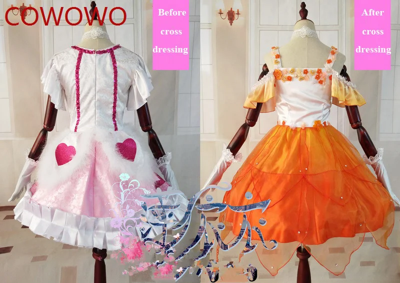 COWOWO Lovelive! Kousaka Honoka/Sonoda Umi Game Transformable Dress Uniform Косплей Костюм Аниме Вечеринка