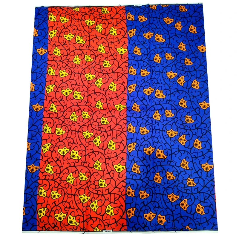 Африканская ткань с геометрическим узором полиэстер восковым принтом |