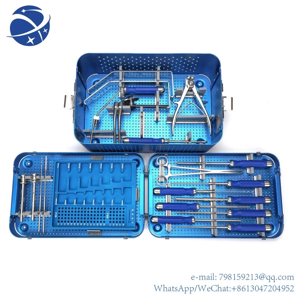

China Manufacture Bone Spine Surgery Orthopedic Surgical Spinal System Instruments Anterior Cervical Plate Instrument Set