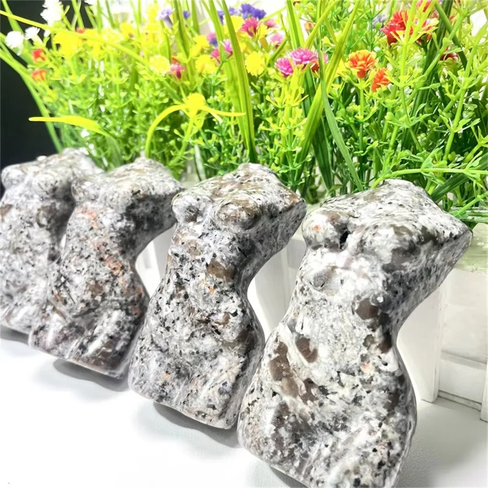 Кристаллы резные ручные поделки Yooperlite женское тело для украшения дома