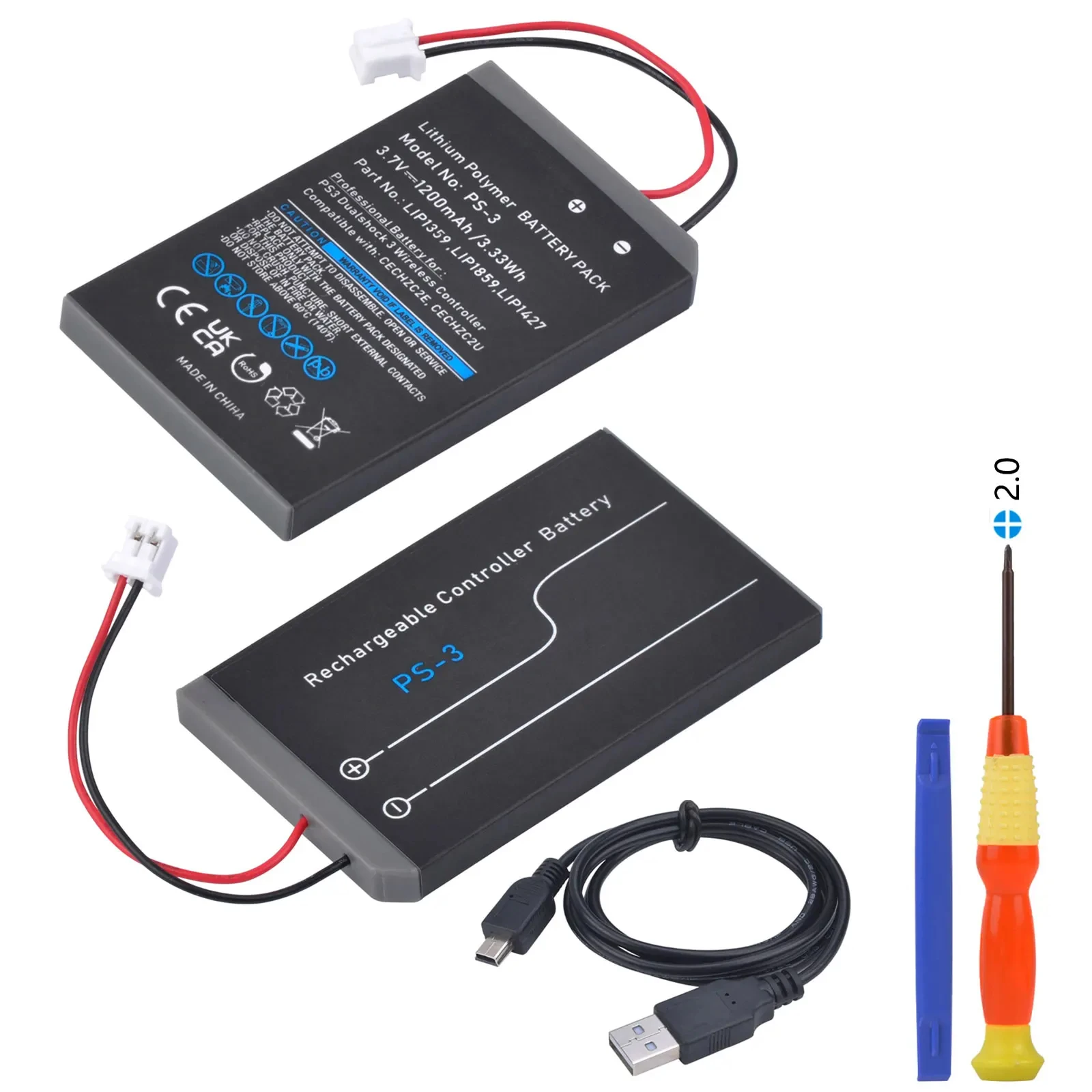 Аккумулятор контроллера PS3 сменная батарея LIP1359 1200 мАч для Sony Playstation 3 Dualshock CECHZC2E