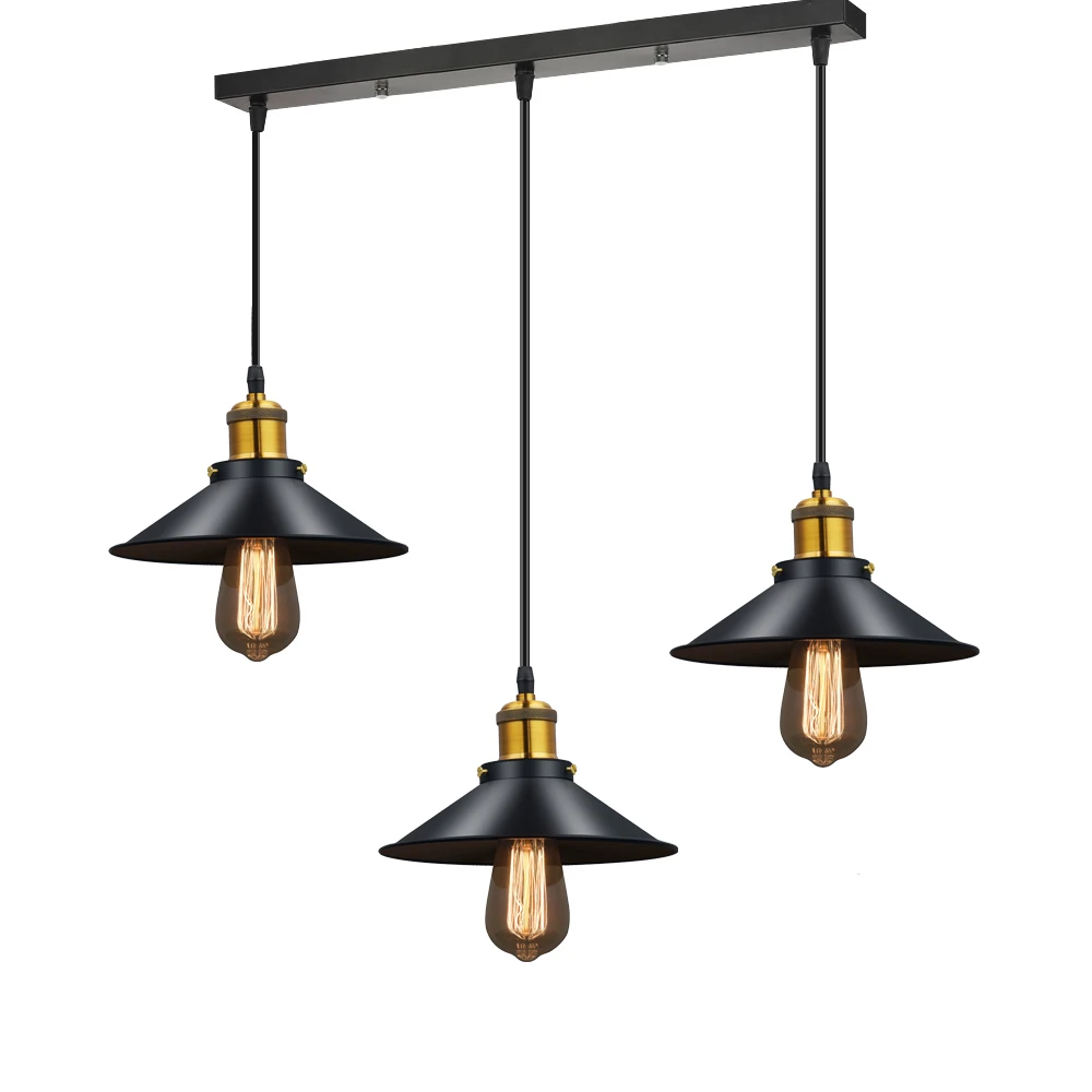 Modern Lustre LED Chandelier Lighting Black Metal Ceiling Chandeliers Vintage Light Dining Bedroom Hanglamp Suspension Luminaire