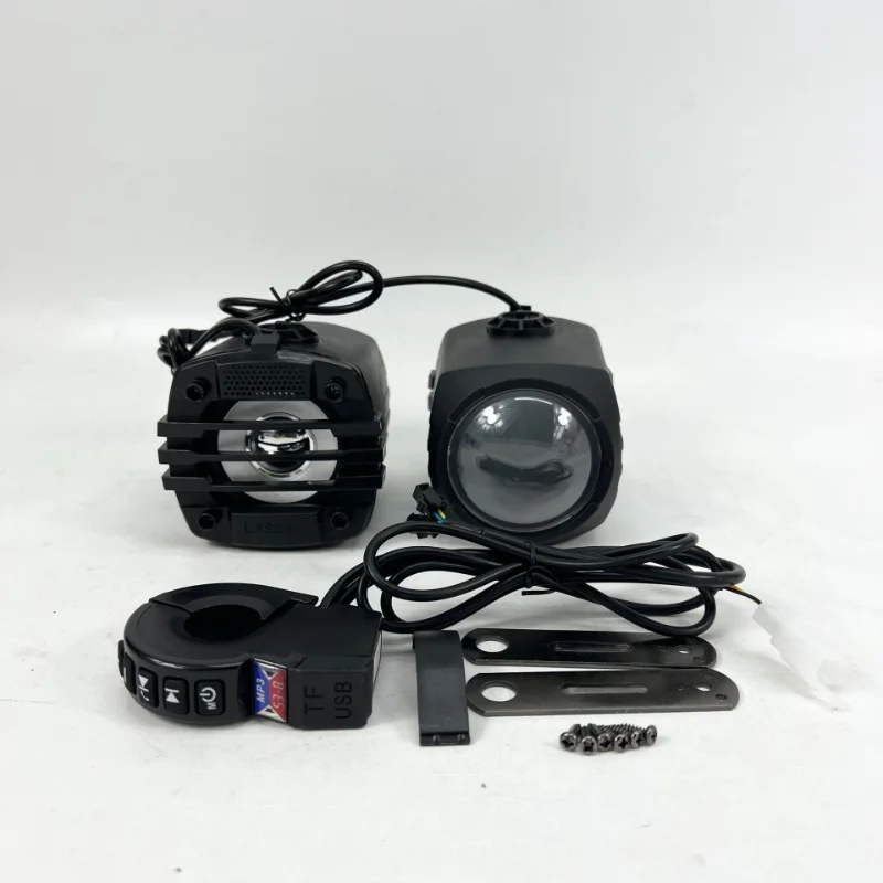 Фото Мотоциклетная Bluetooth-колонка 12-80В, универсальная, Hi-Fi звук, мотоциклетная стереосистема, водонепроницаемая аудиосистема, колонка на руль. №4