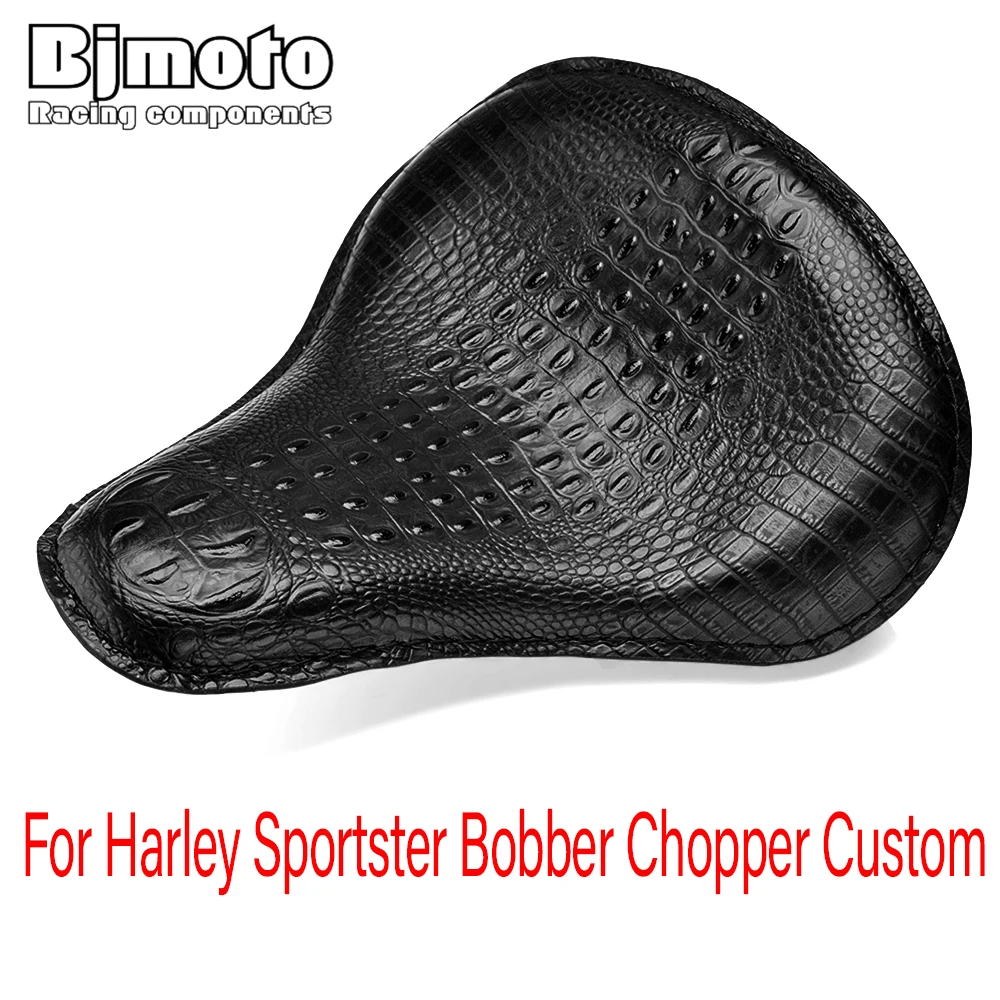 Moto Bobber Motorcycle Solo Seat Chopper Saddle Vintage Cushion Parts For Harley Davidson Iron 883 Sportster Custom Seat Mount