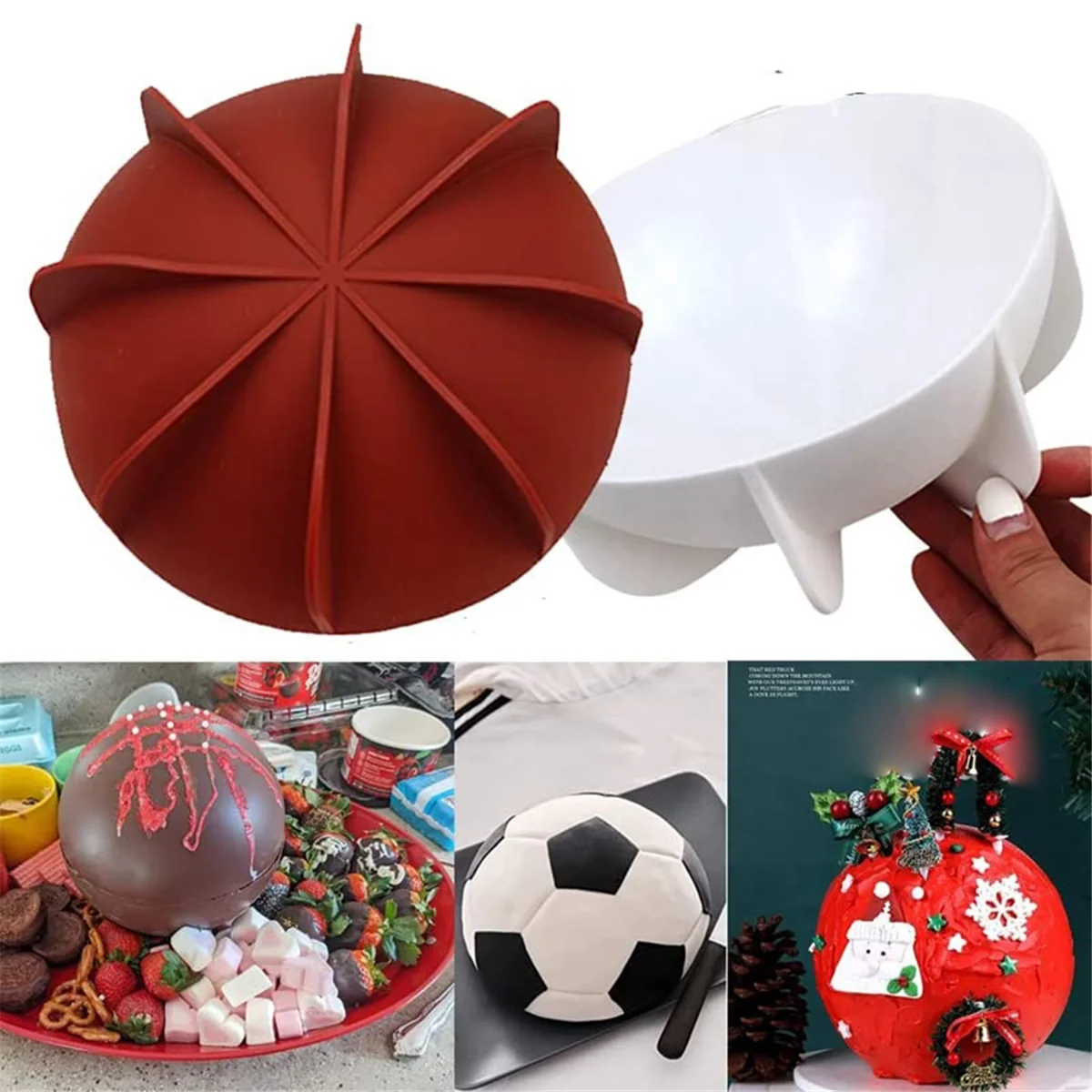 Форма для выпечки силиконовая форма-полусфера купольная форма планеты торта в