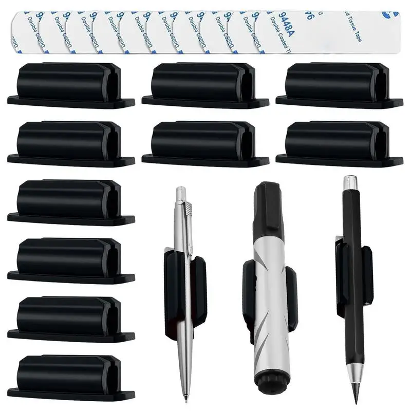 Holder Self Adhesive Silicone Desktop Single Pencil Holder C