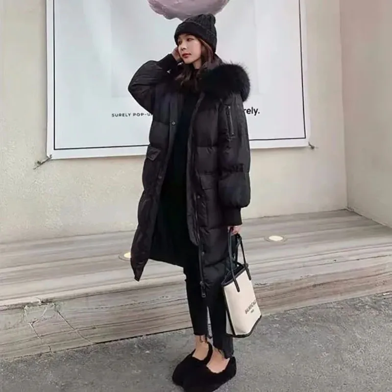 Winter Women's New Down Jacket, Medium Size, Korean Version, Fashionable High Street Bread Jacket, Loose Cotton Jacket, Wind Pro