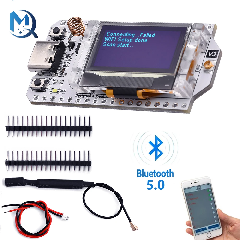 

Макетная плата SX1262 863 мгц 928 МГц ESP32-S3FN8 LoRa V3, OLED дисплей 0,96 дюйма, BT + WIFI, комплект Lora для Arduino IOT Smart Home