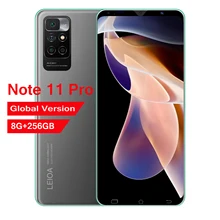 Global Version Note 11 Pro Android Smartphone 8GB 256GB 4G 5G Phone 48MP Camera 5000mAh Face ID Unlocked Celular Mobile Phones