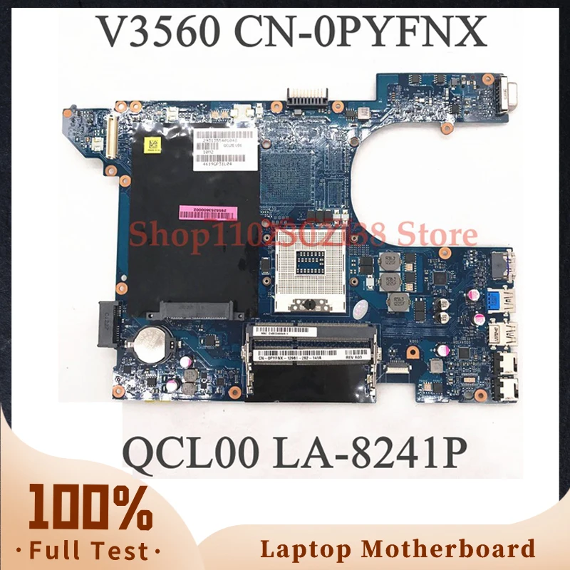 Материнская плата CN-0PYFNX 0PYFNX QCL00 для DELL 3560 V3560, материнская плата для ноутбука HM77 HD4000 DDR3 100%, хорошо работает