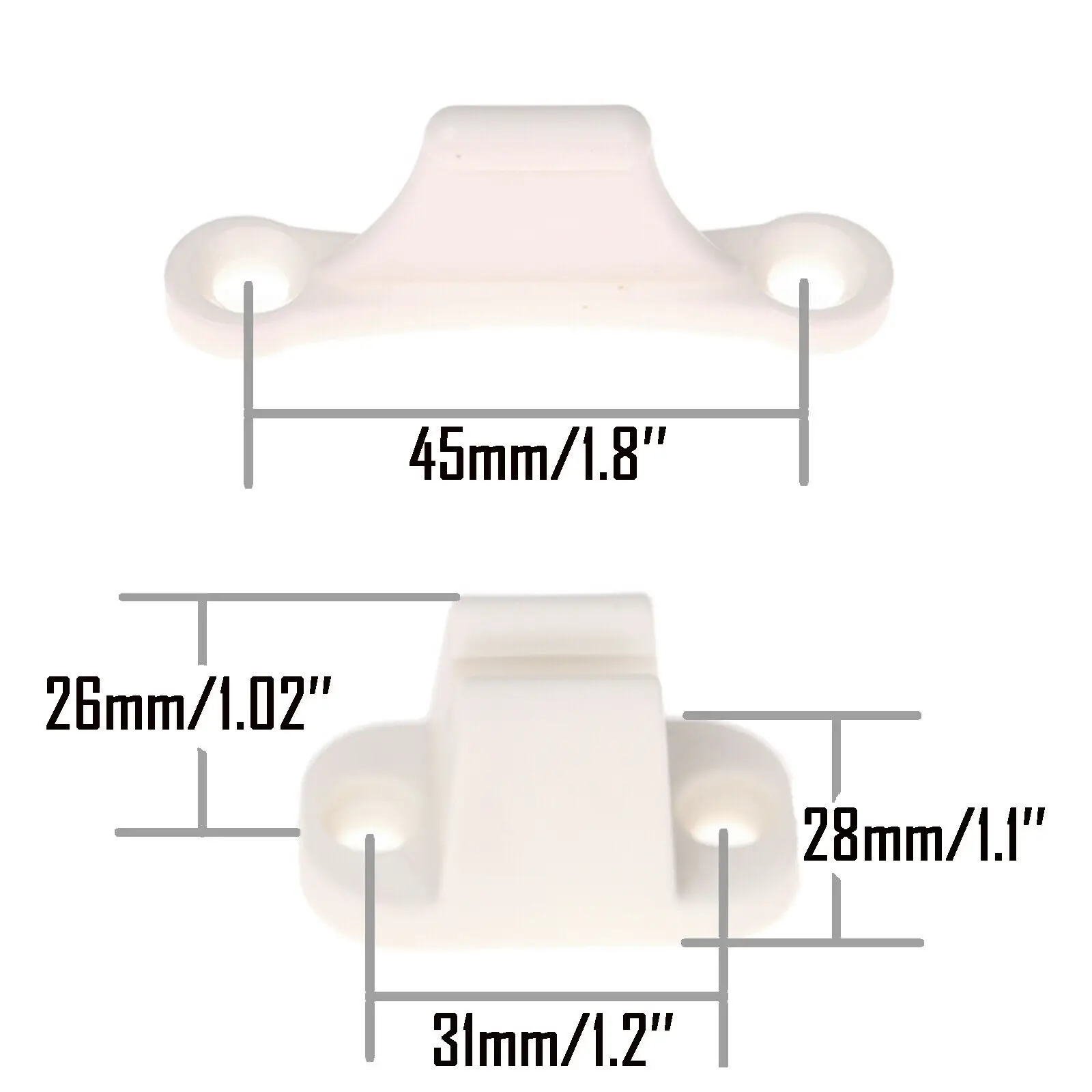 

2pcs Camper Door Retainer Catch Caravan Motorhomes Boat RV Stopper Clip Clip Latch RV Motorhome Replacement Parts