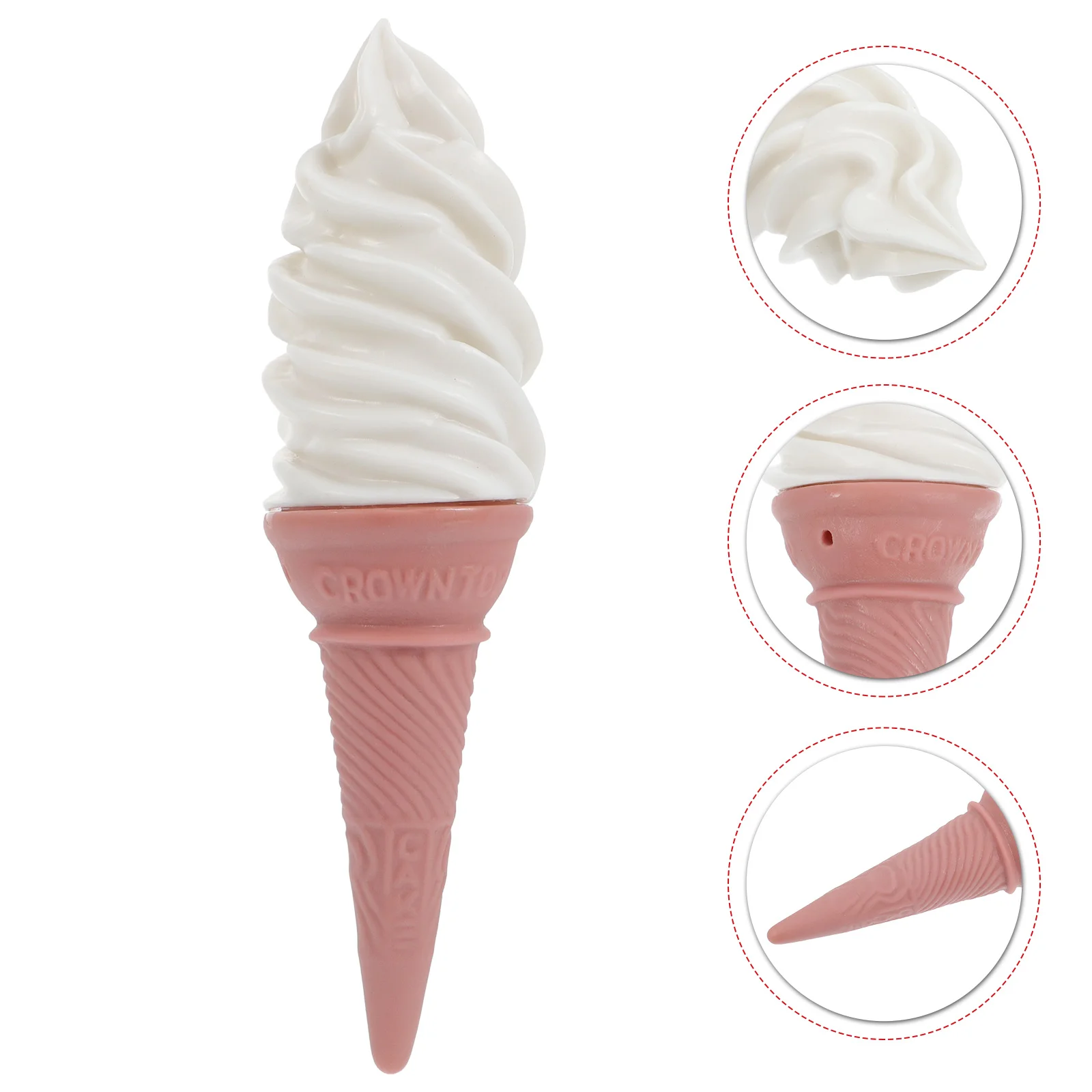 

Ice Cream Model Fake Play Pretend Cone Torchimitationsimulation Dessert False Desserts Kitchen Photo Prop 3Dkidsdisplay Props