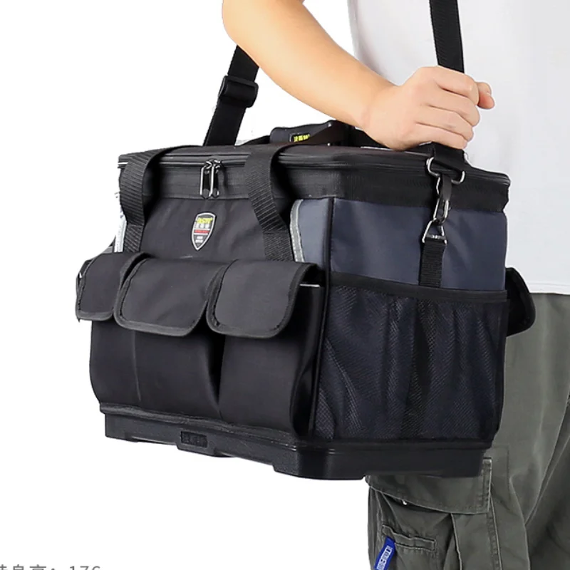 

Professional Electrician Tools Bag Storage Organizer Hand Tools Waist Bag Toolkit Work Belt Bolsa Herramientas Drill Holder