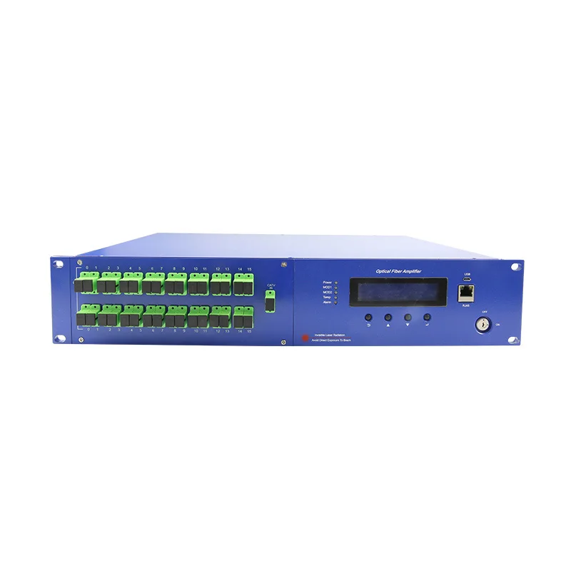 

Low price 1550nm 2U 32 ports 16dbm edfa high power CATV optical amplifier