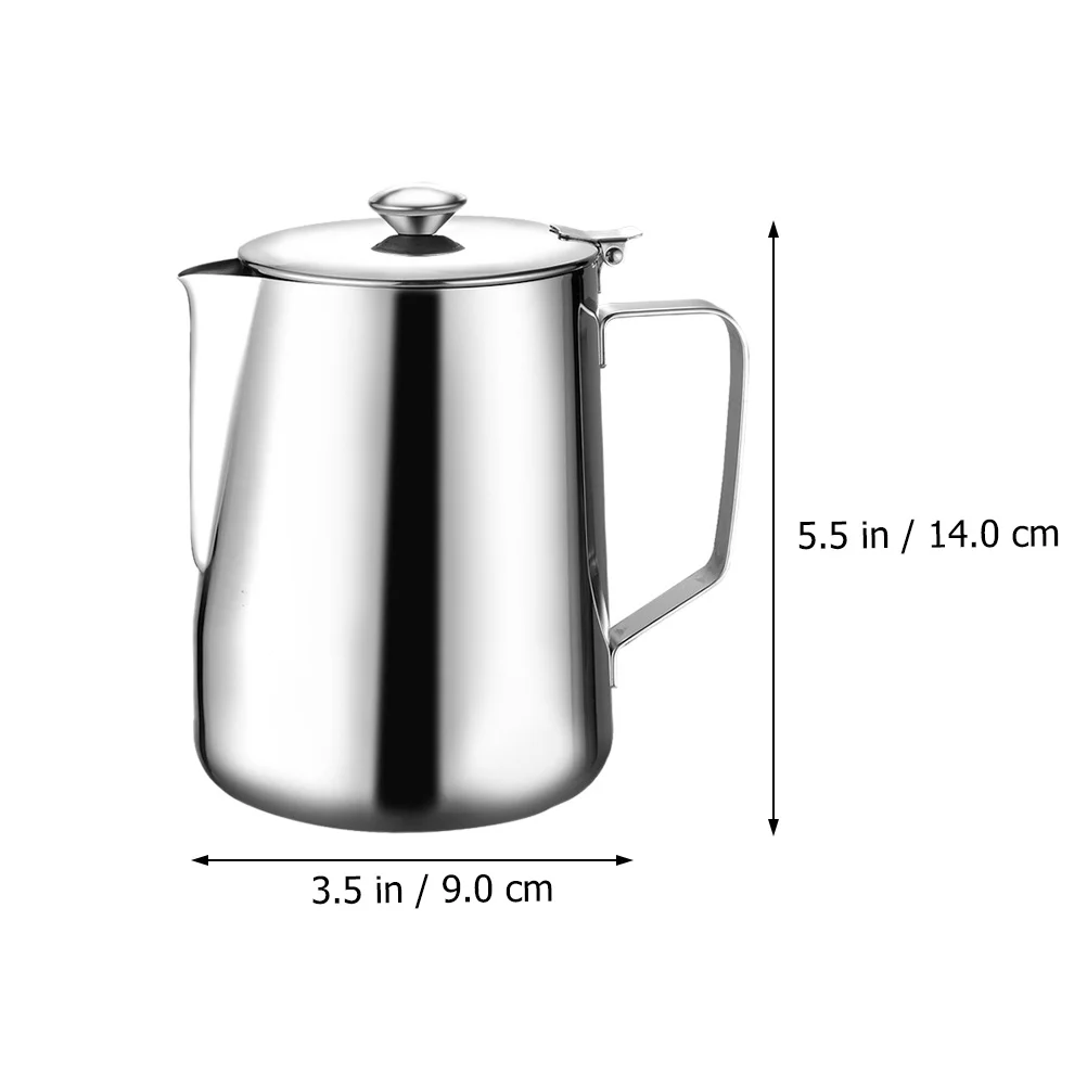 Espresso Cups Stainless Steel Simple Garland Jug Modern Water Kettle Milk Pitcher Storage Container Silver Tea