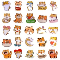 epoxy resin single sided printing tigers charms acrylic diy flat bottom non porous jewelry makings accessories teens gift flh214