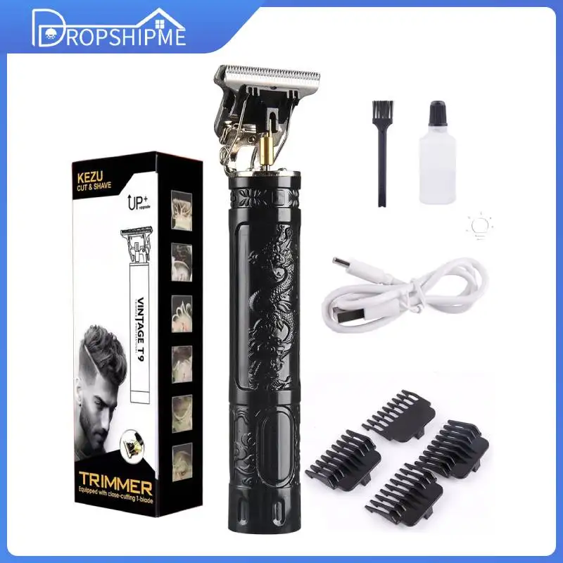 

Прямая поставка 2022 новый триммер T9 для стрижки волос профессиональная Мужская машинка для стрижки из цинкового сплава материалы светодиод...