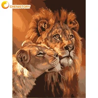 frameless the lion animal diy painting by numbers kits coloring oil painting on canvas drawing home artwork wall art picture