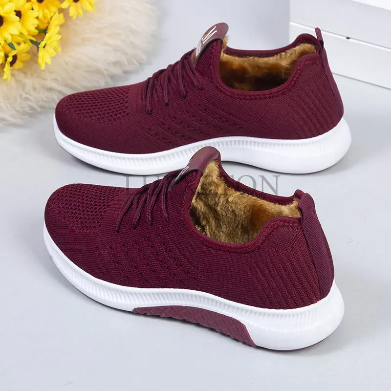 

Women Sneakers Platform Casual Breathable Sport Design Vulcanized Thicken Footwear Zapatillas Ladies Walking Snow Boots Shoes