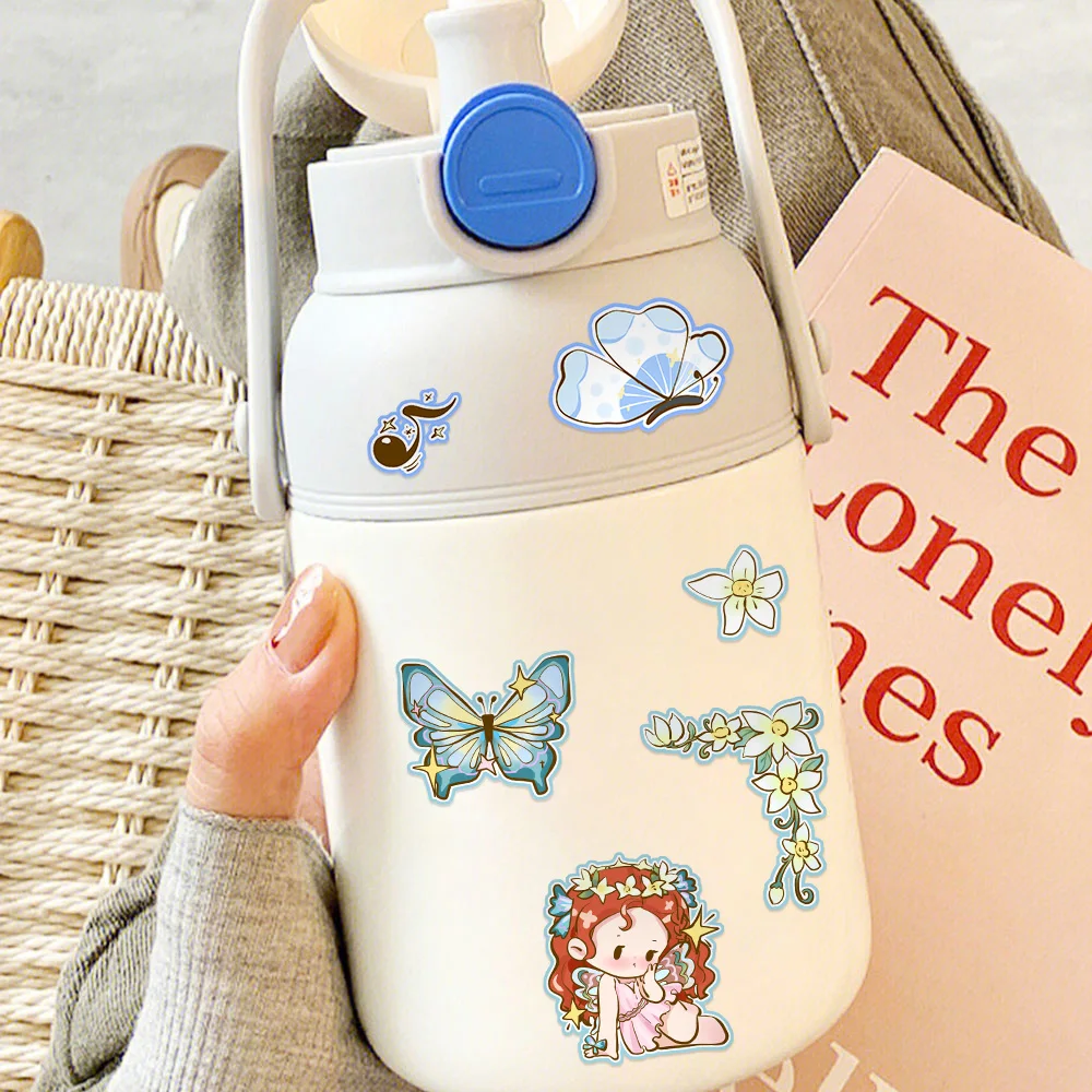 8/16 листов наклейки Девушка из мультфильма