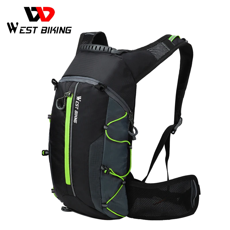 

WEST BIKING Bike Bag Sports Backpack Portable Folding Hiking Bicycle Water Bags Ultralight Waterproof 10L Men's Cycling Backpack