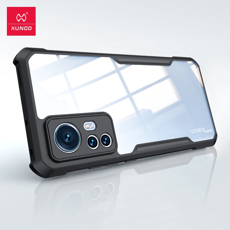 

funda For Xiaomi 12 12X Case Airbags Shockproof Bumper Transparent Protective Back Cover For Xiaomi Mi 12 Pro чехол XUNDD