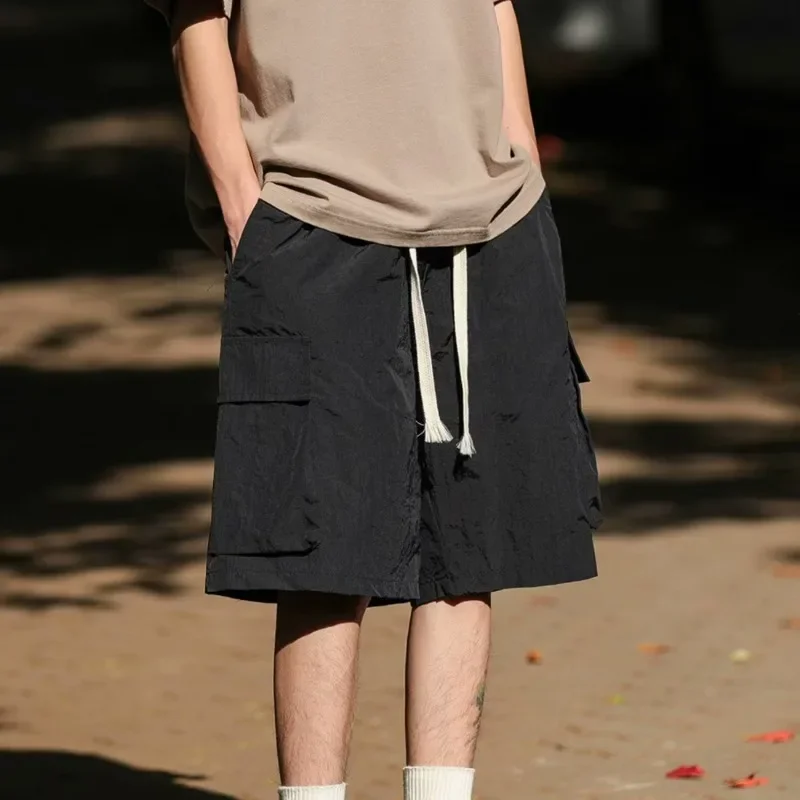 Японские винтажные мужские шорты в американском стиле хип-хоп модные свободные