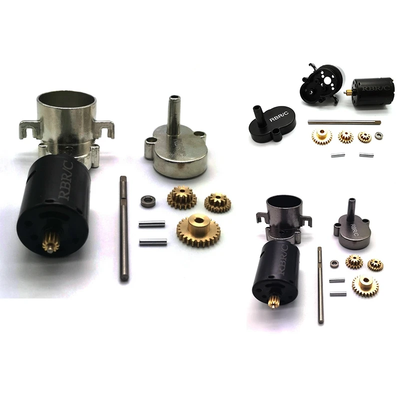 

Metal Transmission Gearbox With 370 Motor For WPL D12 D42 1/10 RC Car Upgrade Parts Accessories