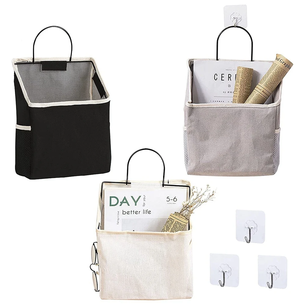 

Настенная подвесная сумка для хранения, книжные полки для стены над планкой, органайзер для спальни, ванной, кухни C