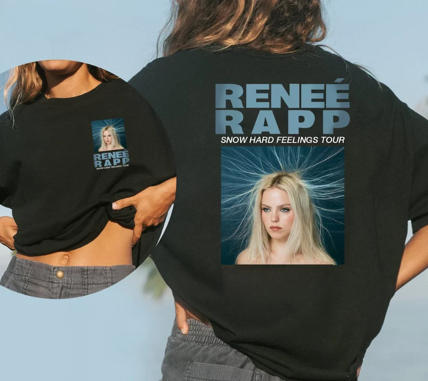 Рубашка Renee Tour винтажная рубашка Reneé Rapp двусторонняя подарок для фанатов