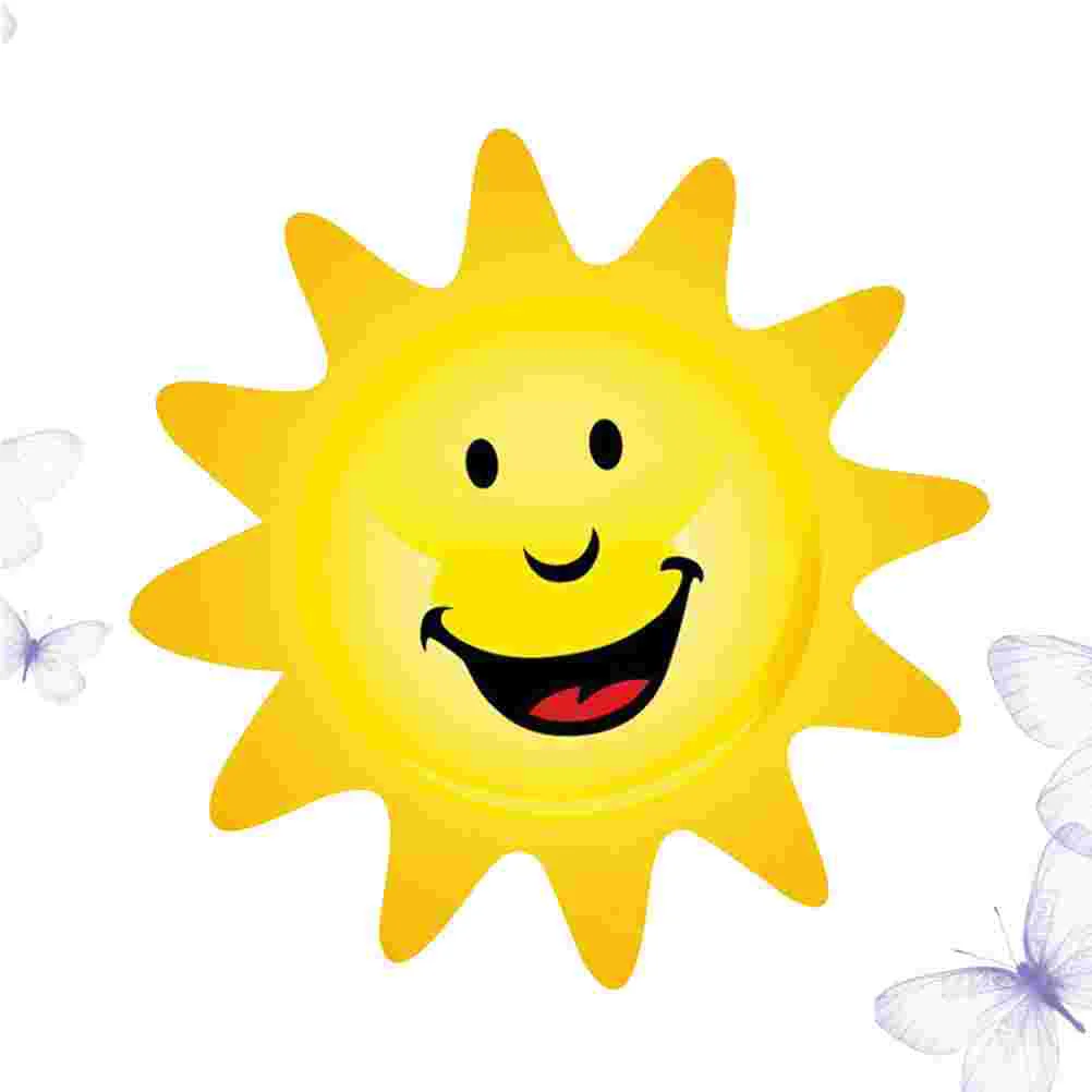 

Sticker Sun Wall Door Decal Room Decor Nursery Stickerscartoon Wallpaper Window Smile Unique Mural Refrigerator Vinyl Renovation