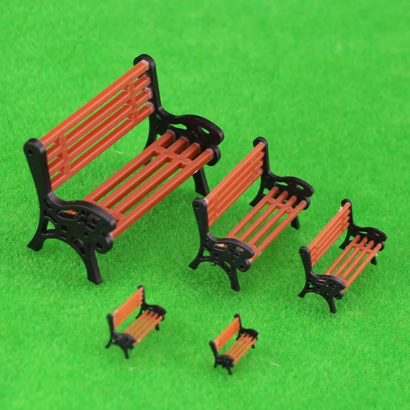 

20pcs HO OO Scale DIY ABS Plastic Model Chair Park Seat For Garden /Railway/Railroad/Train Layout/Toy