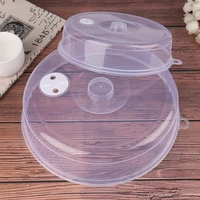 new 1pcs plastic kitchen bowl lunch box microwave food cover clear lid safe vent kitchen tools home accessories
