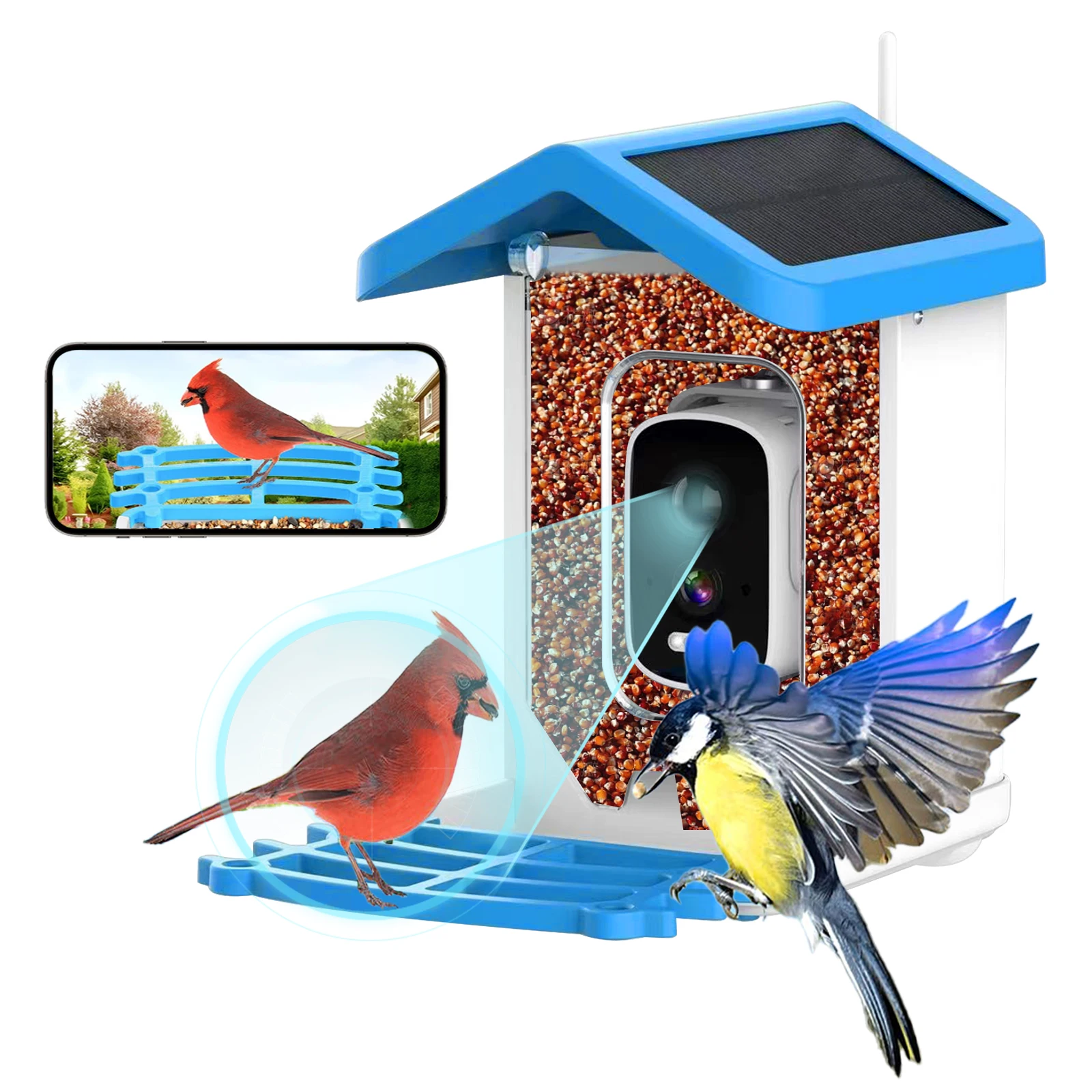 

AI Bird Солнечная камера-кормушка 5 Мп