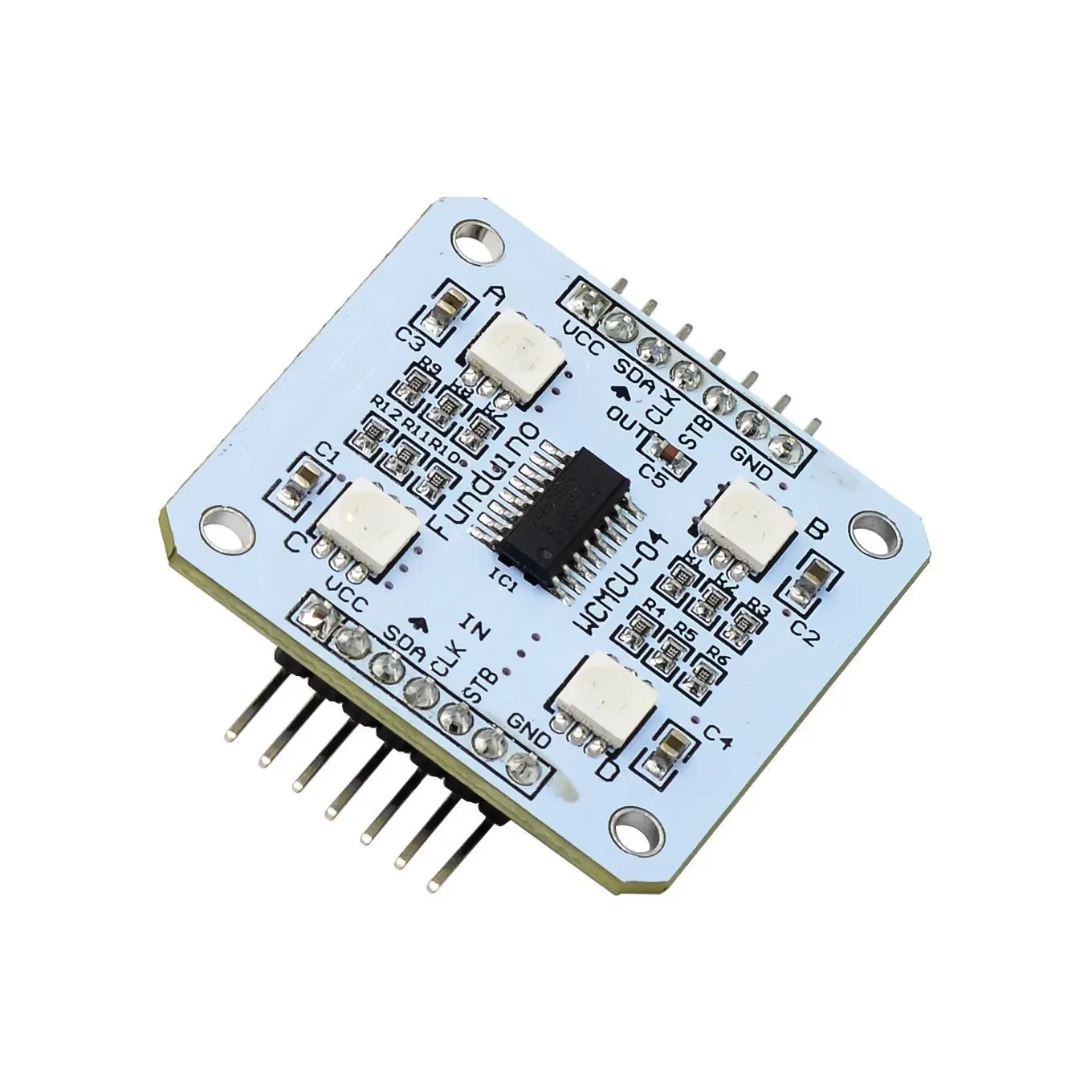 Белый модуль RGB 74HC595 управляет 4 светодиодных дисплея 5 В для Arduino MCU