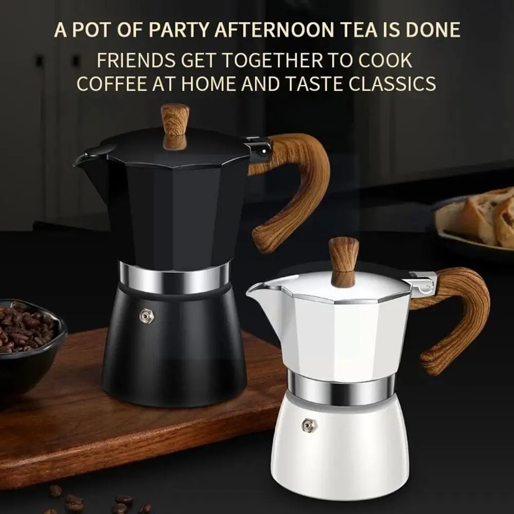 

Кофейник Moka, алюминиевый Гейзер для эспрессо, кофеварка для латте, чайник, Перколятор, фильтр, инструменты, чашка St F8k0