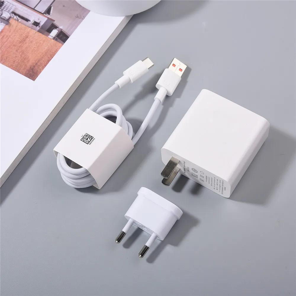 

Original Huawei 100W Supercharger Fast Power Wall Charger Adapter for Mate 50 40 30 SE 20 Lite P50 P60 Pro 100CM 6A Cable