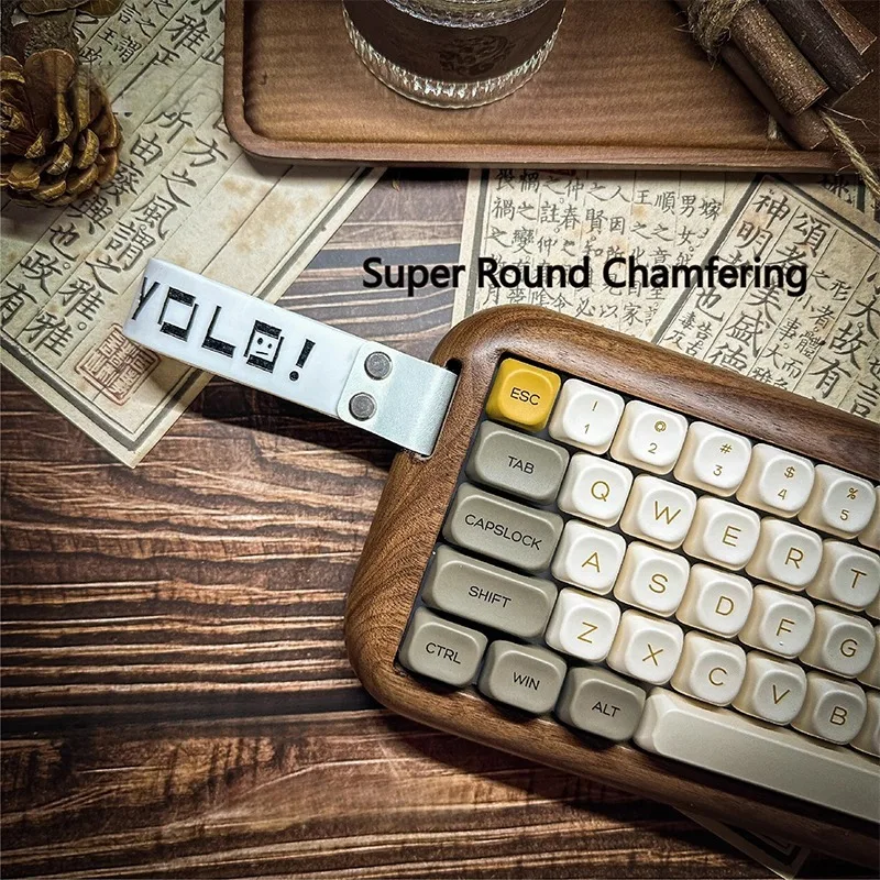 Механическая клавиатура из орехового дерева набор для клавиатуры с горячей