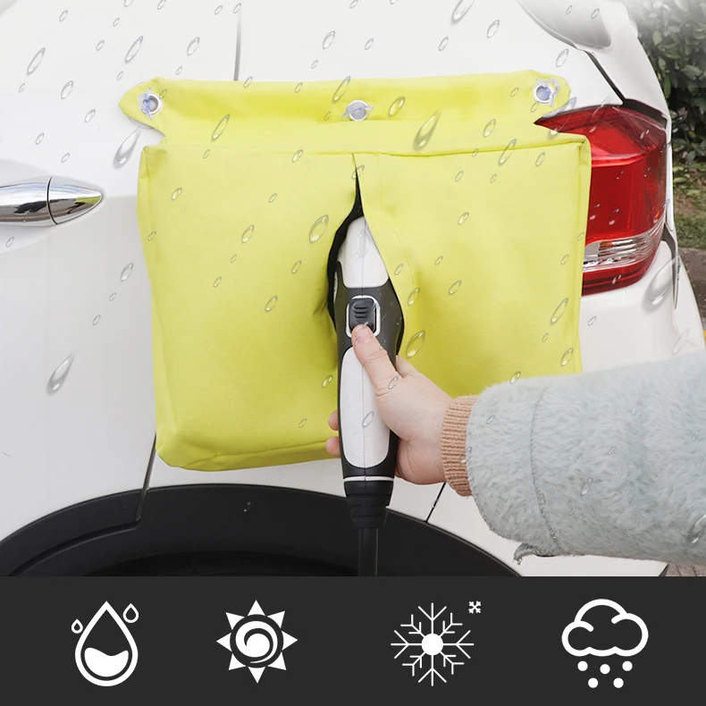 

Energy Vehicle Charging Port Rain Cover Electric Car Beautiful Charger Protector Portable Accessory Magnetic Attachment
