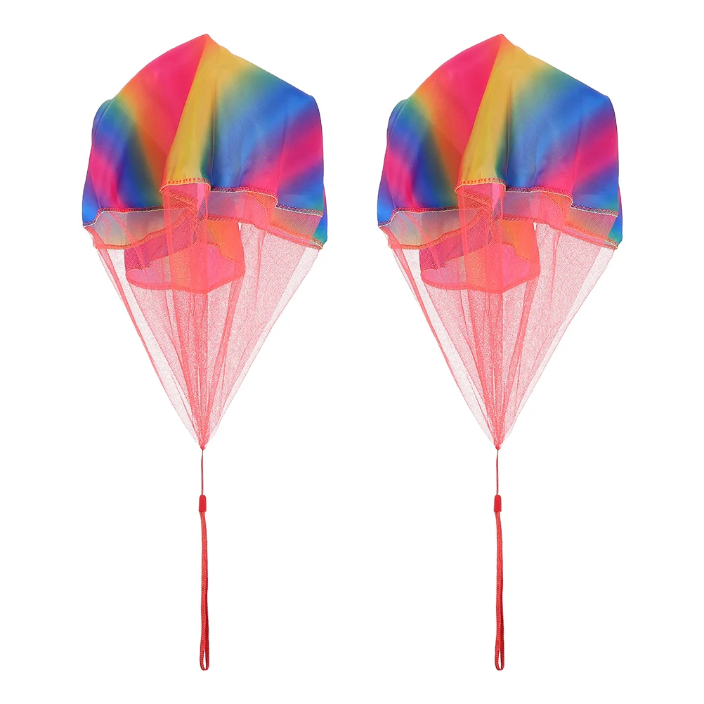 

2pcs Throw Parachute Toys Classic Fly Toys Kids Children Outdoor Playthings