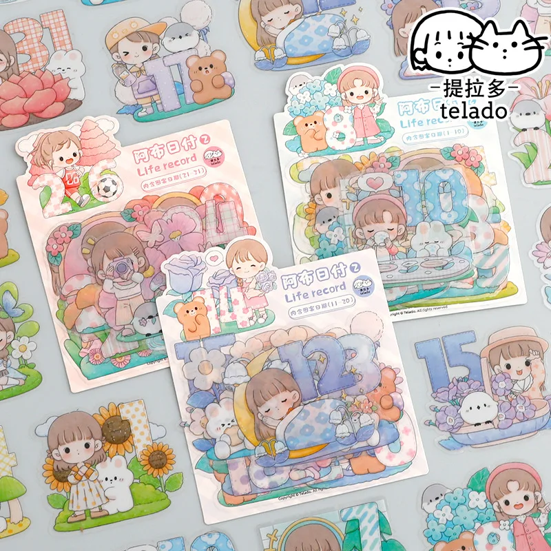 

30pcs/1pack Kawaii Stationery Stickers Cartoon Girl Pet Diary Planner Decorative Mobile Stickers Scrapbooking Craft stickers