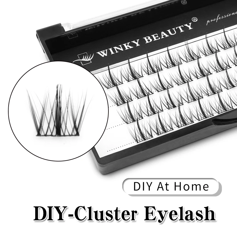 

Winky Beauty DIY Clusters Little Devil Cosplay Eyelash Extensions Russian Faux Mink False Eyelashes Segemented Wispy Makeup Lash