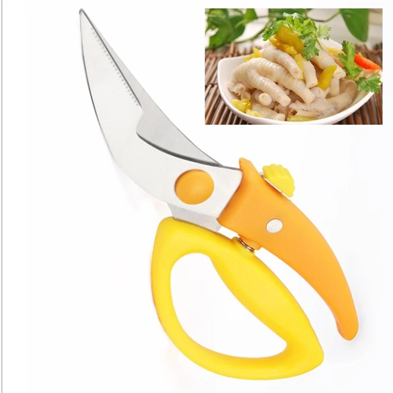

Chicken Bone Scissors Separable Poultry Fish Scissors Kitchen Multifunctional Shears Vegetables Meat Barbecue Kitchen Tool