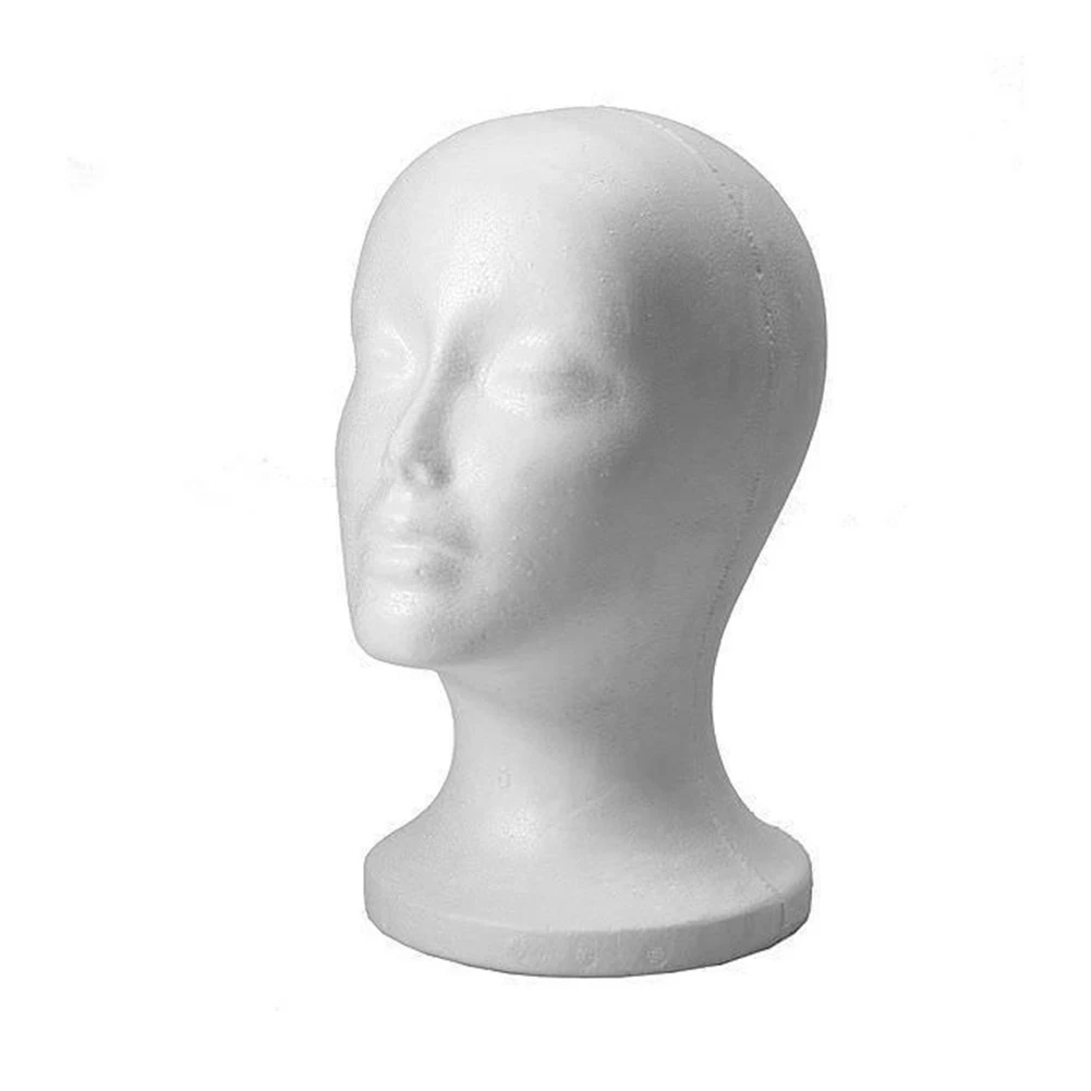 1pcs Fashion Female Foam Mannequin Head Wig Glasses Hat Display Stand Styrofoam Drop Shipping Dummy Model