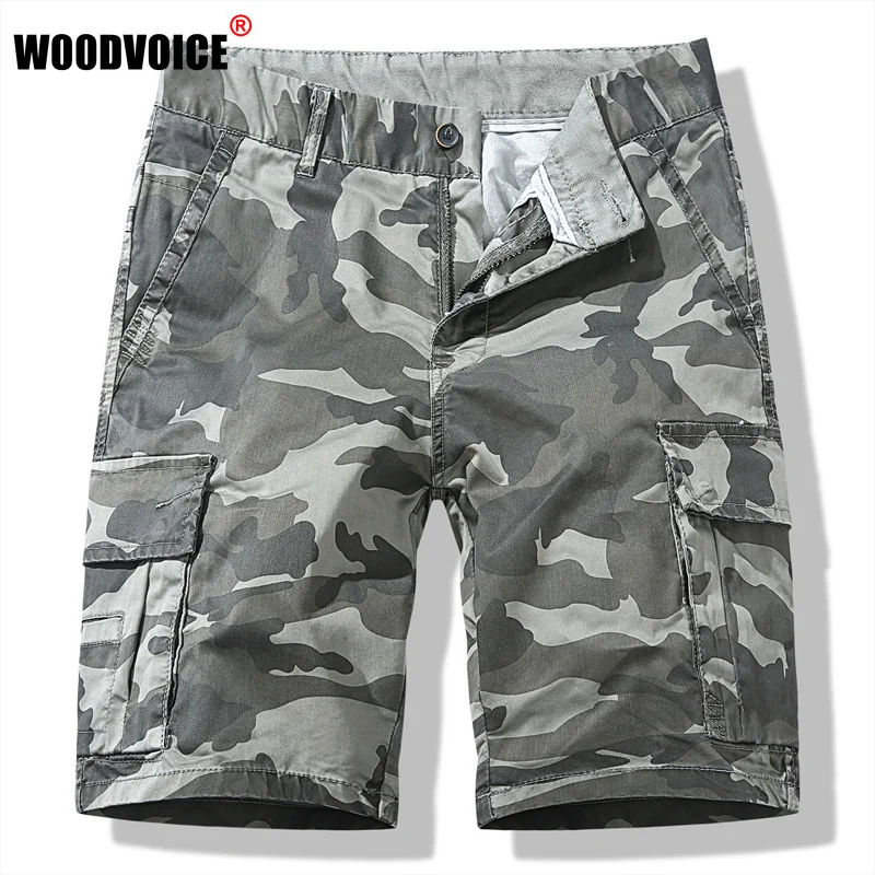 

2022 Men Summer New Camouflage Loose Cargo Mens Cool Military Pants Homme Men's Fashion Shorts Male Clothing
