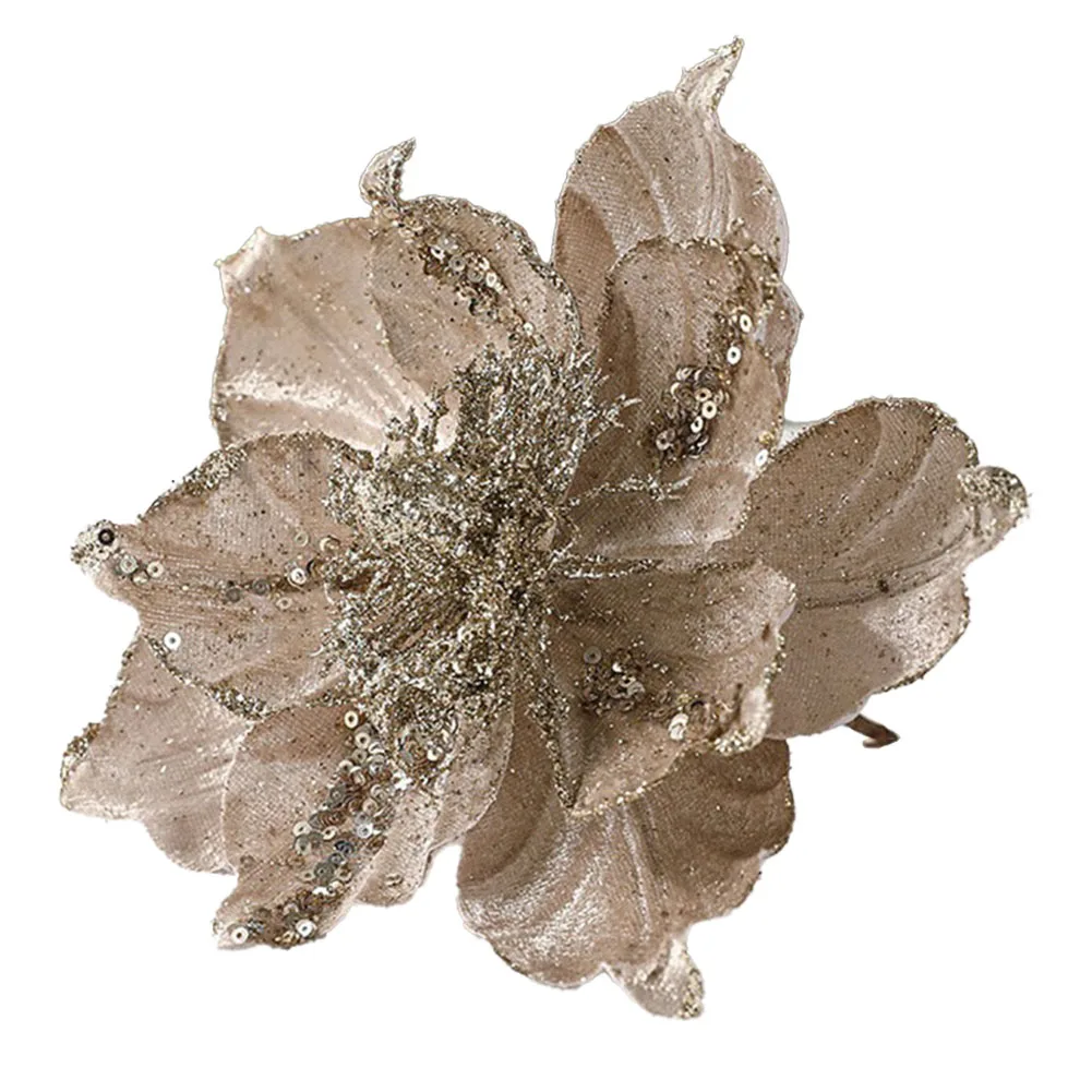 Рождественские блестящие цветы Искусственные рождественские Универсальное